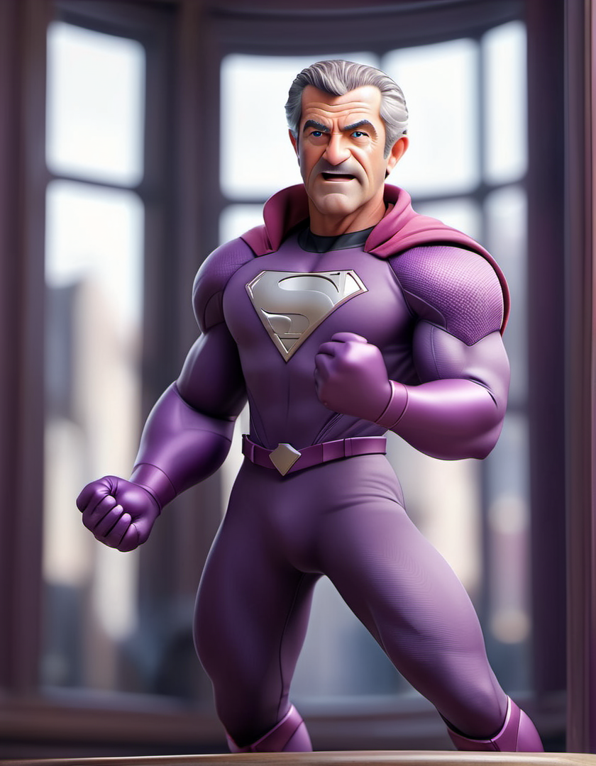 00124-4578456-xl6HEPHAISTOSSD10XLSFW_v11-DPM++ 2M SDE Karras-(dynamic pose_1.2),(dynamic camera),a fashion shoot,  photo of a (Mel Gibson_1.4), in Violet superhero costume,  insanely detail.png